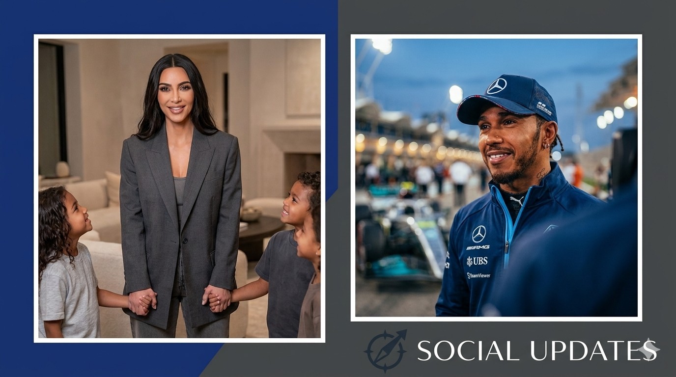 Kim Kardashian's Husbands, Kids & Lewis Hamilton Romance