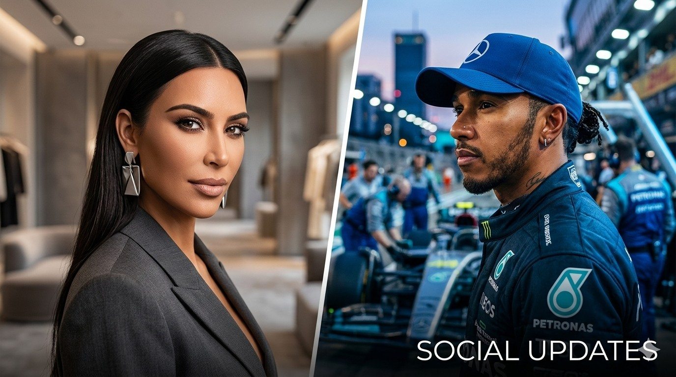 Lewis Hamilton & Kim Kardashian